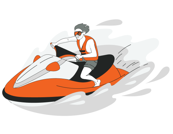 person on jetski